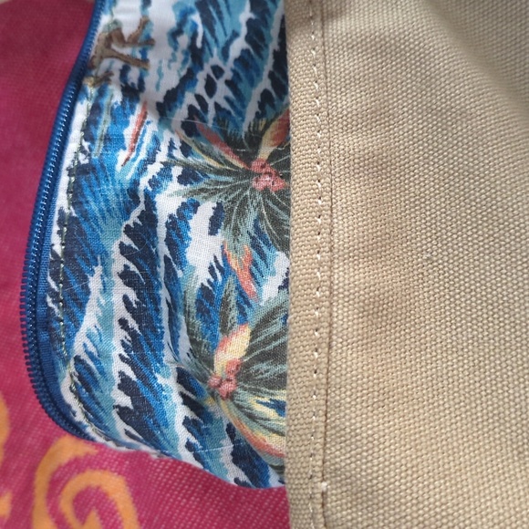 Reyn Spooner Hawaiian canvas beach bag tote new - Picture 3 of 4